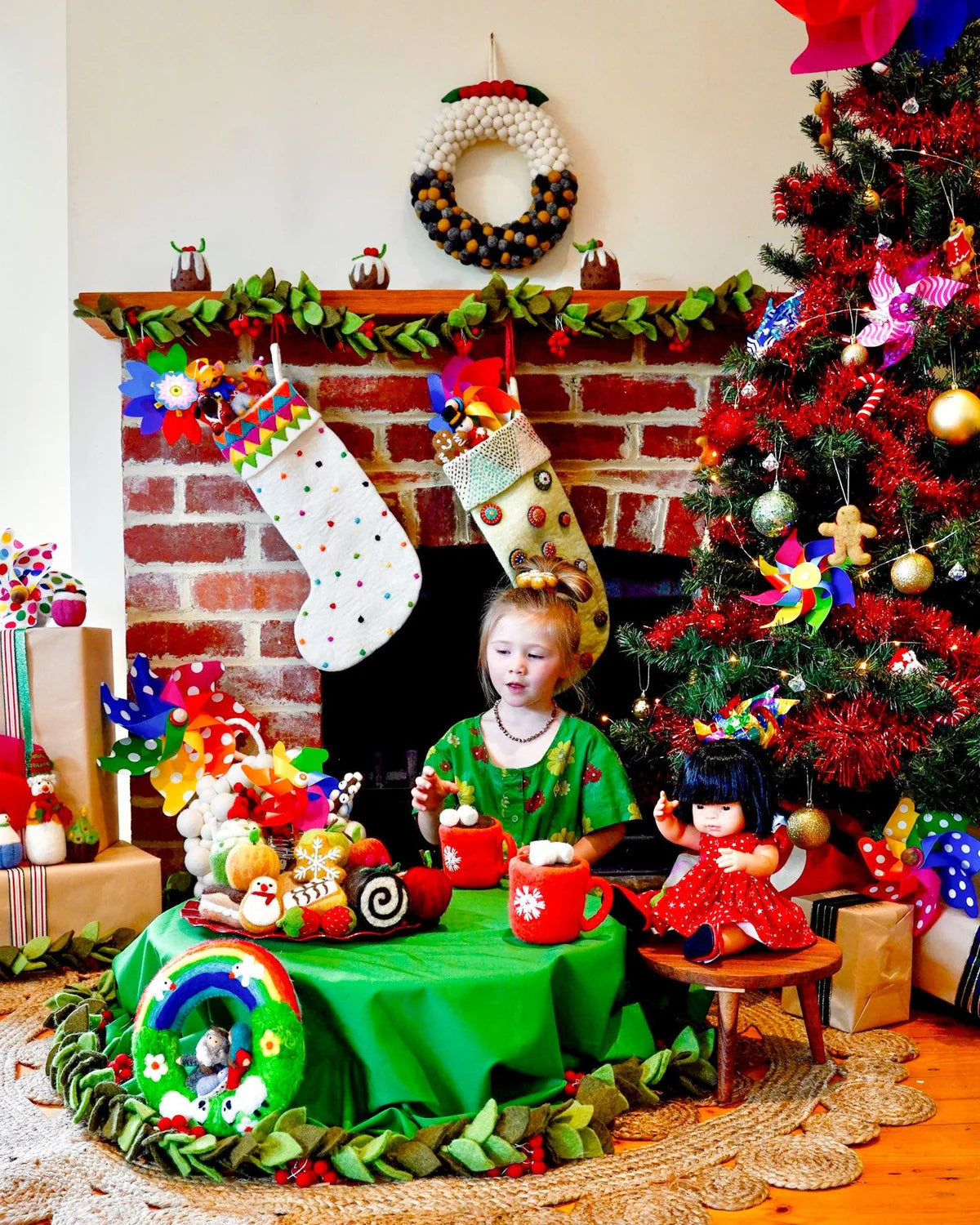 Tara Treasures Holly Christmas Garland