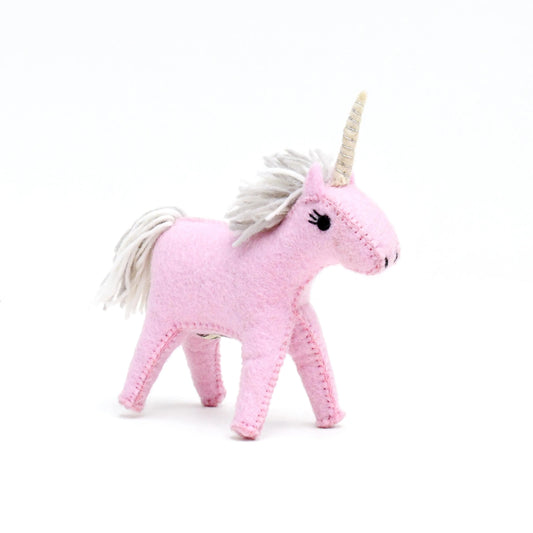Tara Treasures Felt Pink Unicorn Toy