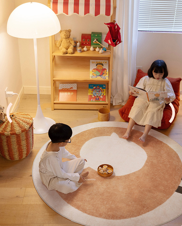 Hello Sheep Machine Washable Kids Rug