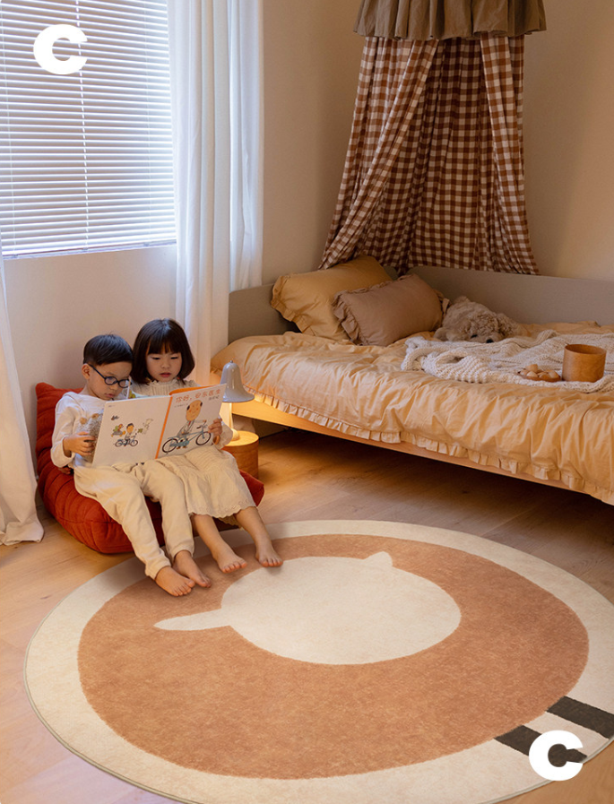 Hello Sheep Machine Washable Kids Rug