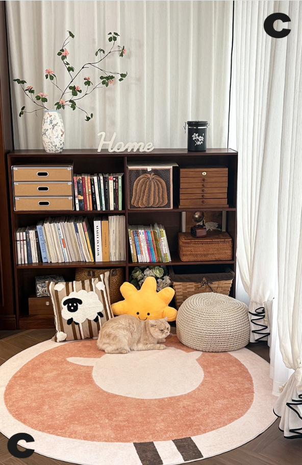 Hello Sheep Machine Washable Kids Rug
