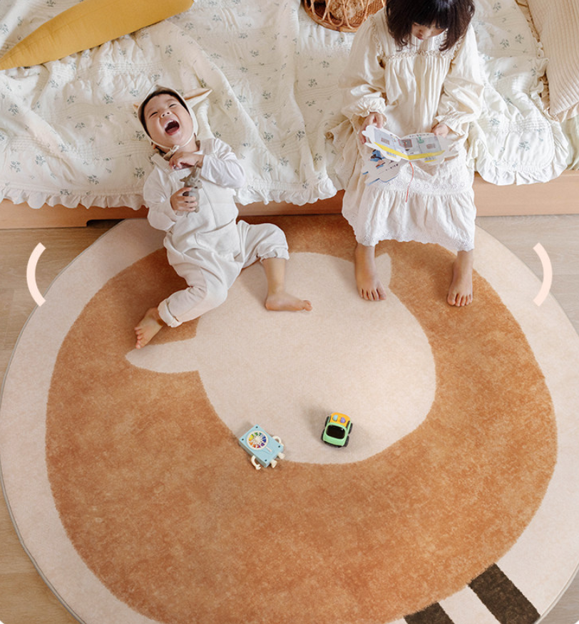 Hello Sheep Machine Washable Kids Rug