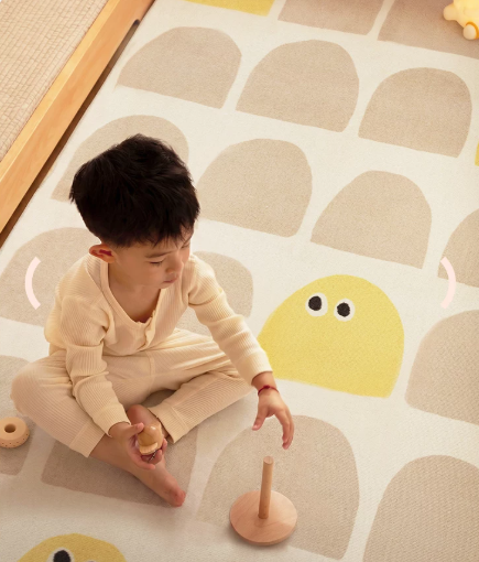Jelly Blocks Machine Washable Rug