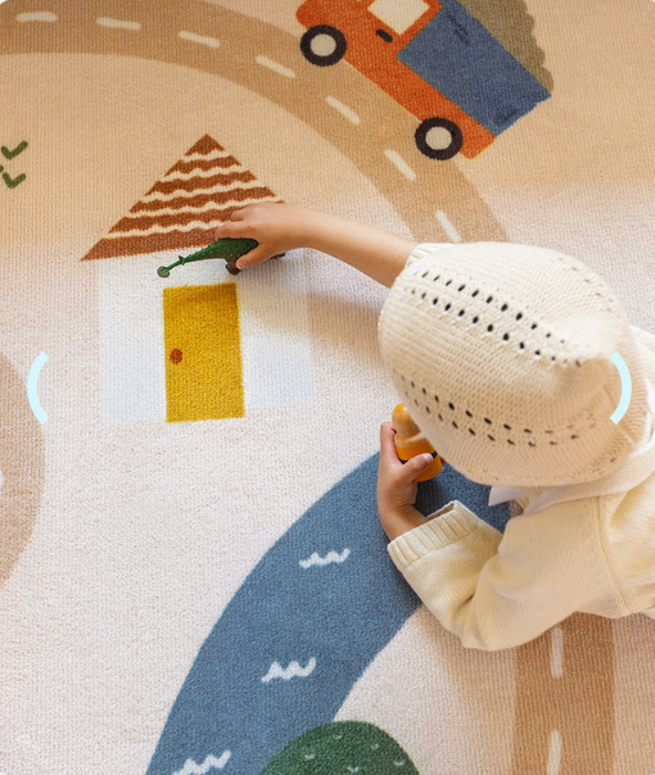 Little Village Machine Washable Rug
