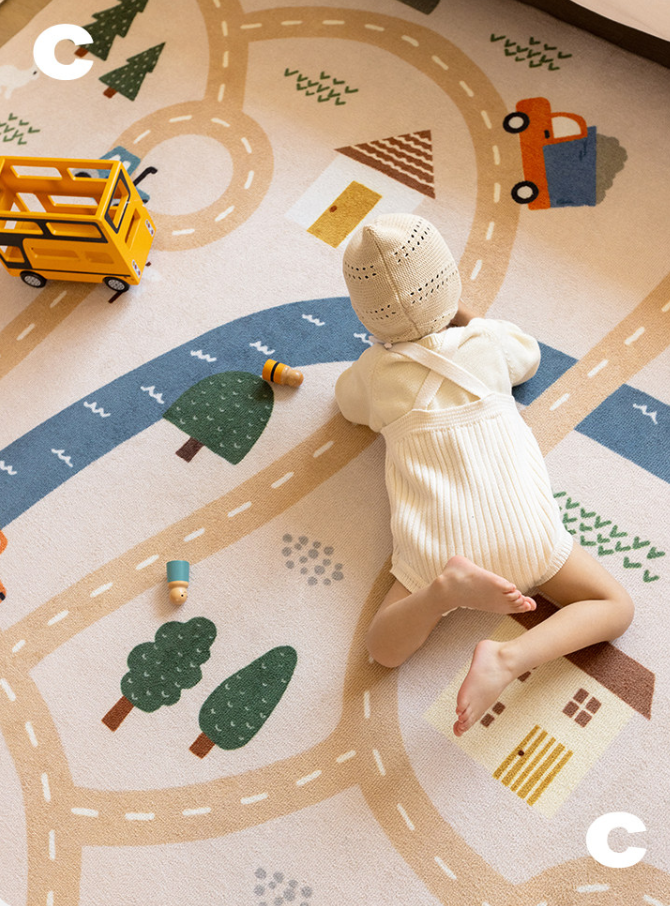 Little Village Machine Washable Rug