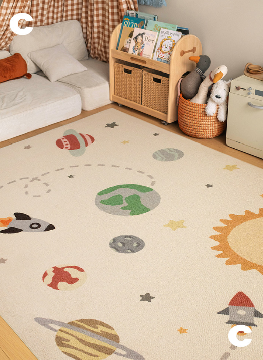 Outer Space Machine Washable Rug