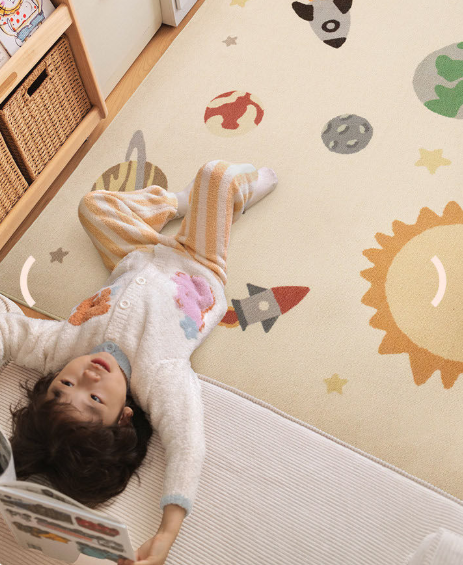 Outer Space Machine Washable Rug