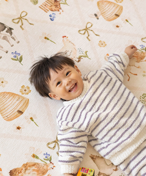 Party in the Farm Machine Washable Rug