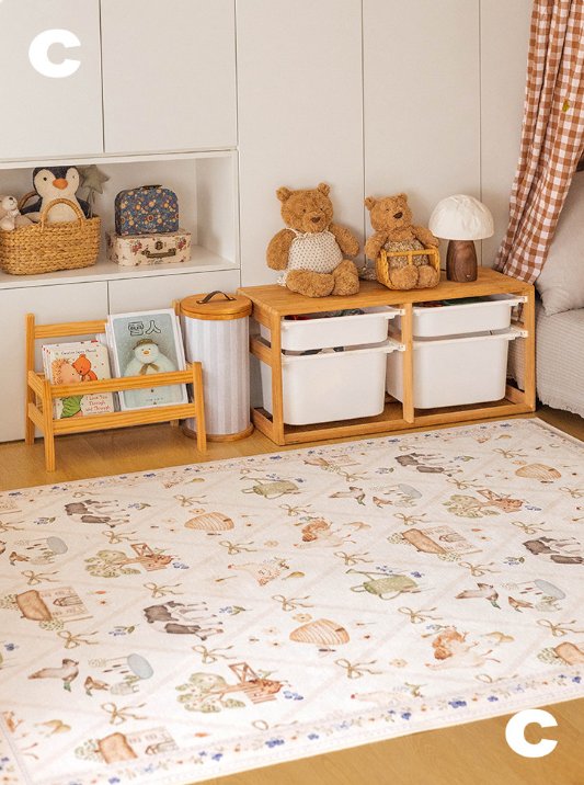 Party in the Farm Machine Washable Rug
