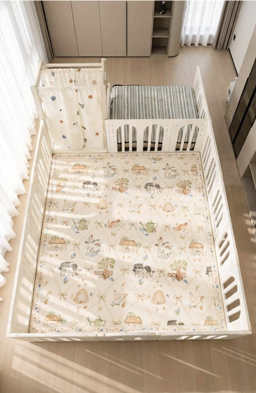 Party in the Farm Machine Washable Rug