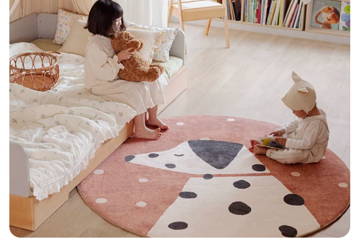 Dalmation Dog Machine Washable Rug