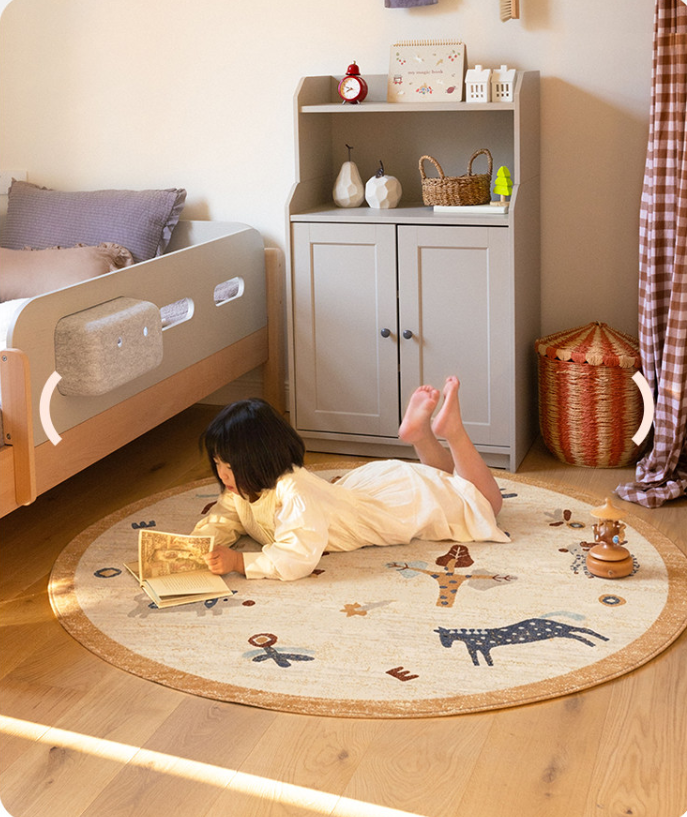 Safari Paradise Machine Washable Rug