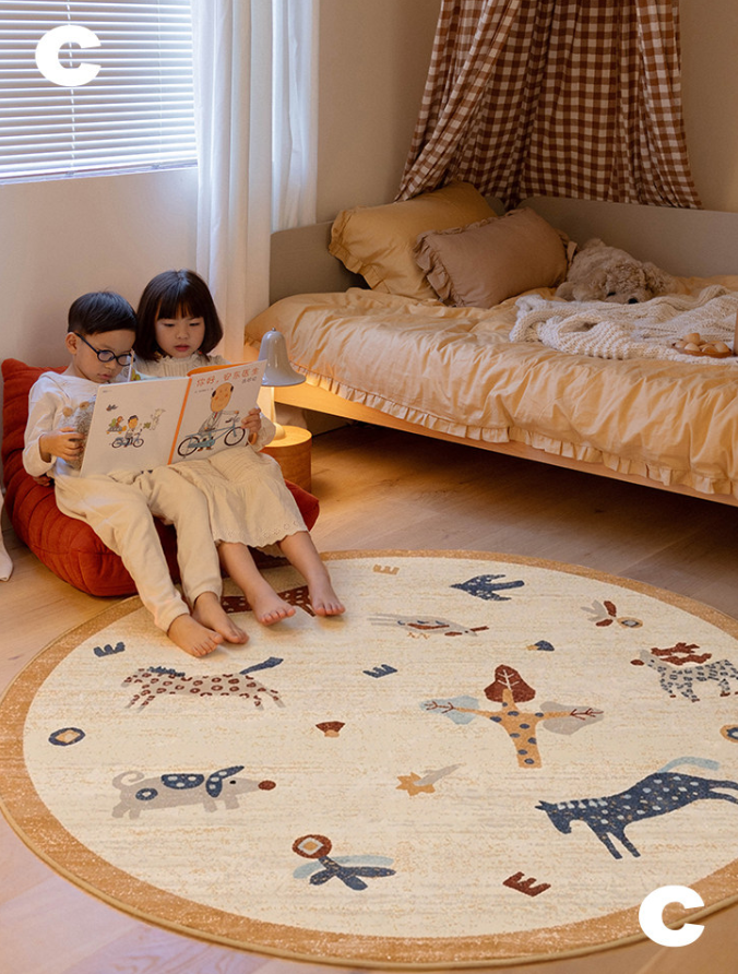 Safari Paradise Machine Washable Rug