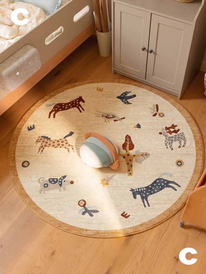 Safari Paradise Machine Washable Rug