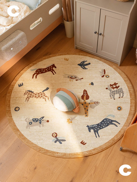 Safari Paradise Machine Washable Rug