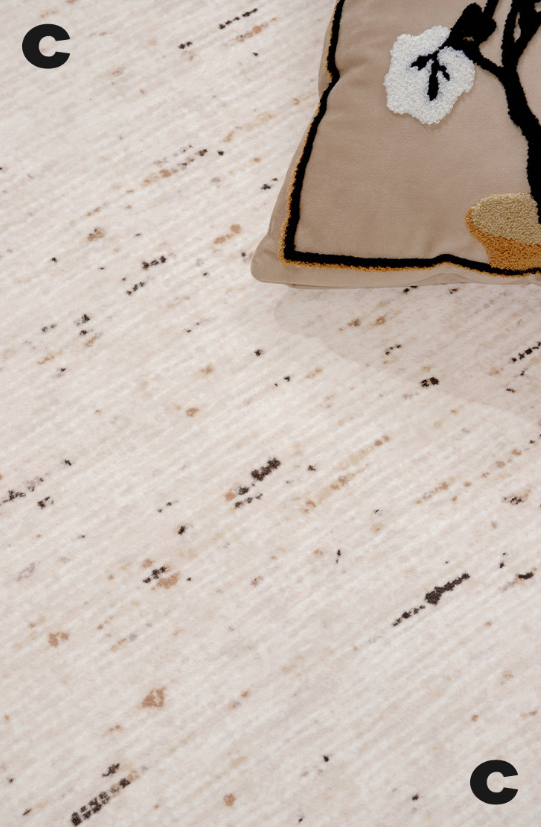 Soft Speckled Machine Washable Rug
