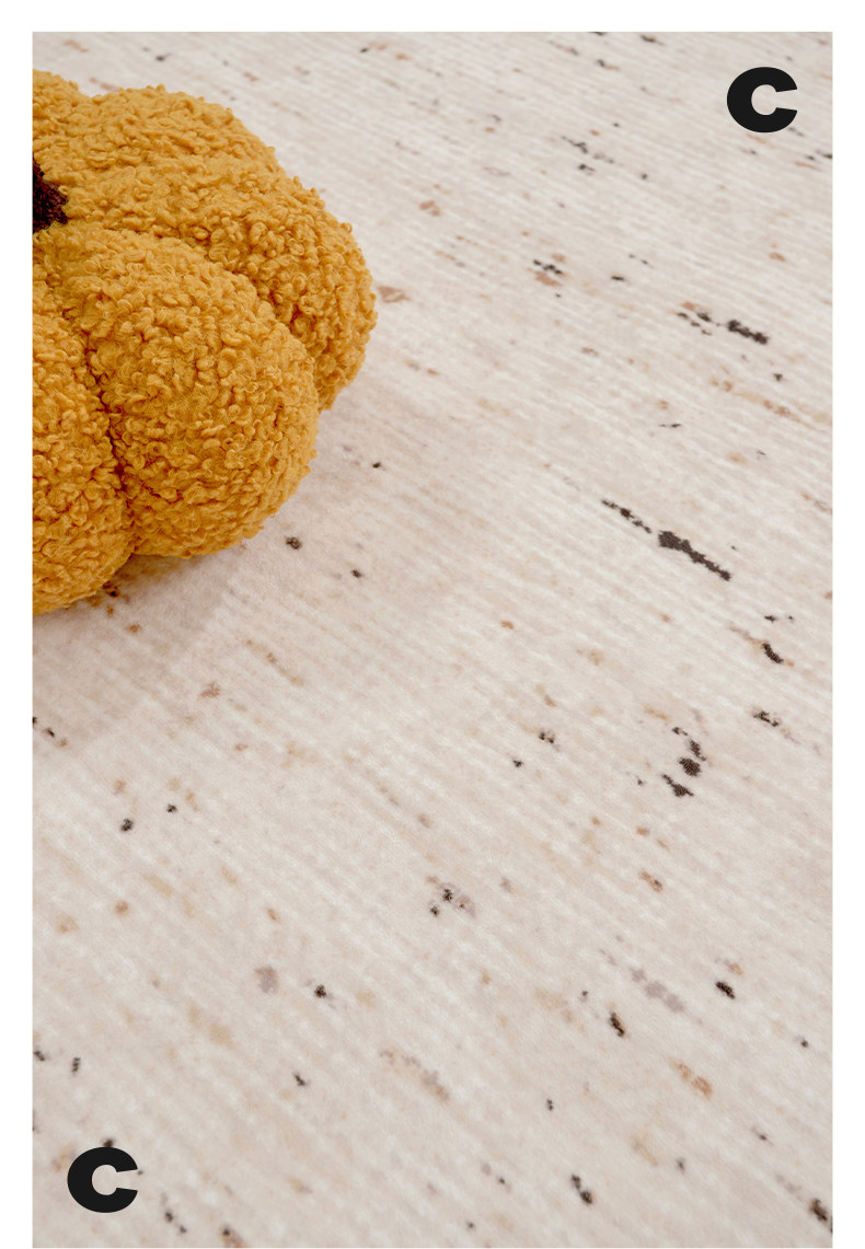 Soft Speckled Machine Washable Rug