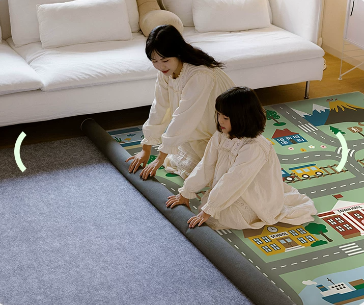 Vroom Paradise Machine Washable Rug
