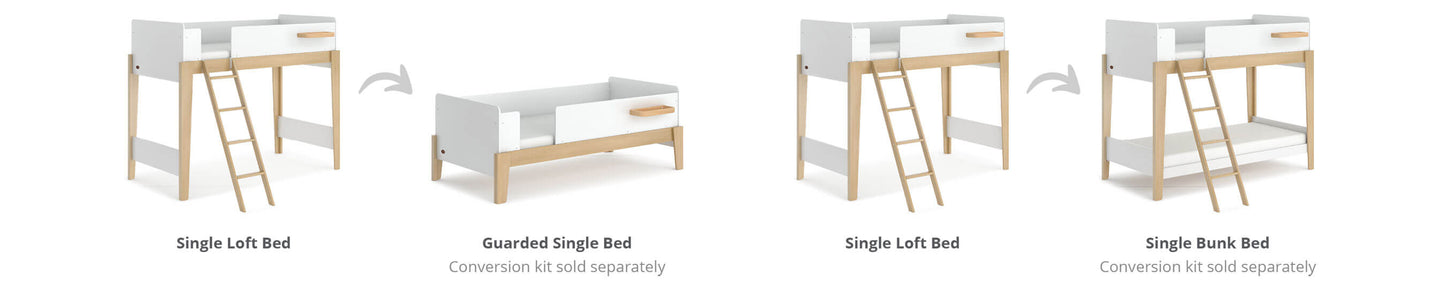 Natty Single Loft Bed Bundle