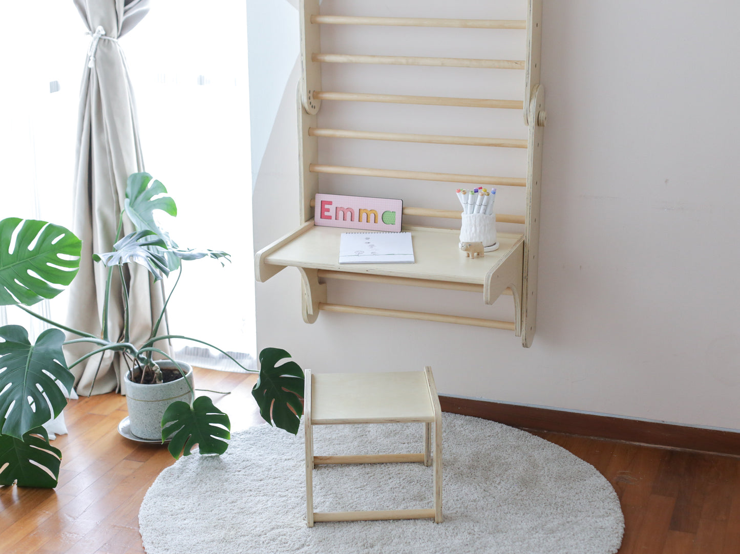 The Finley Wall Table & Stool
