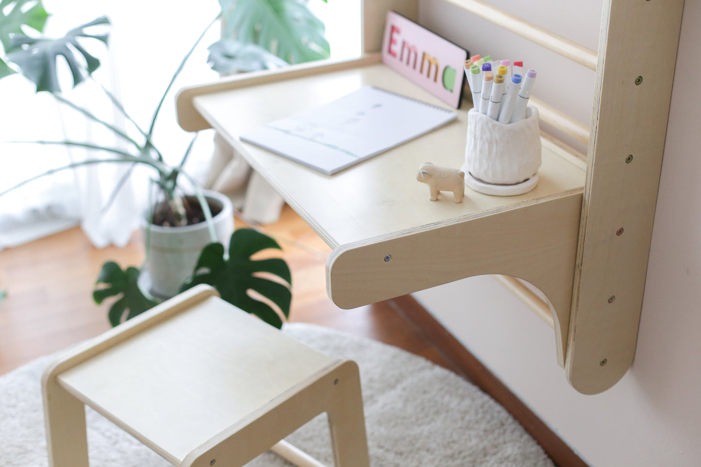 The Finley Wall Table & Stool